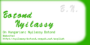 botond nyilassy business card